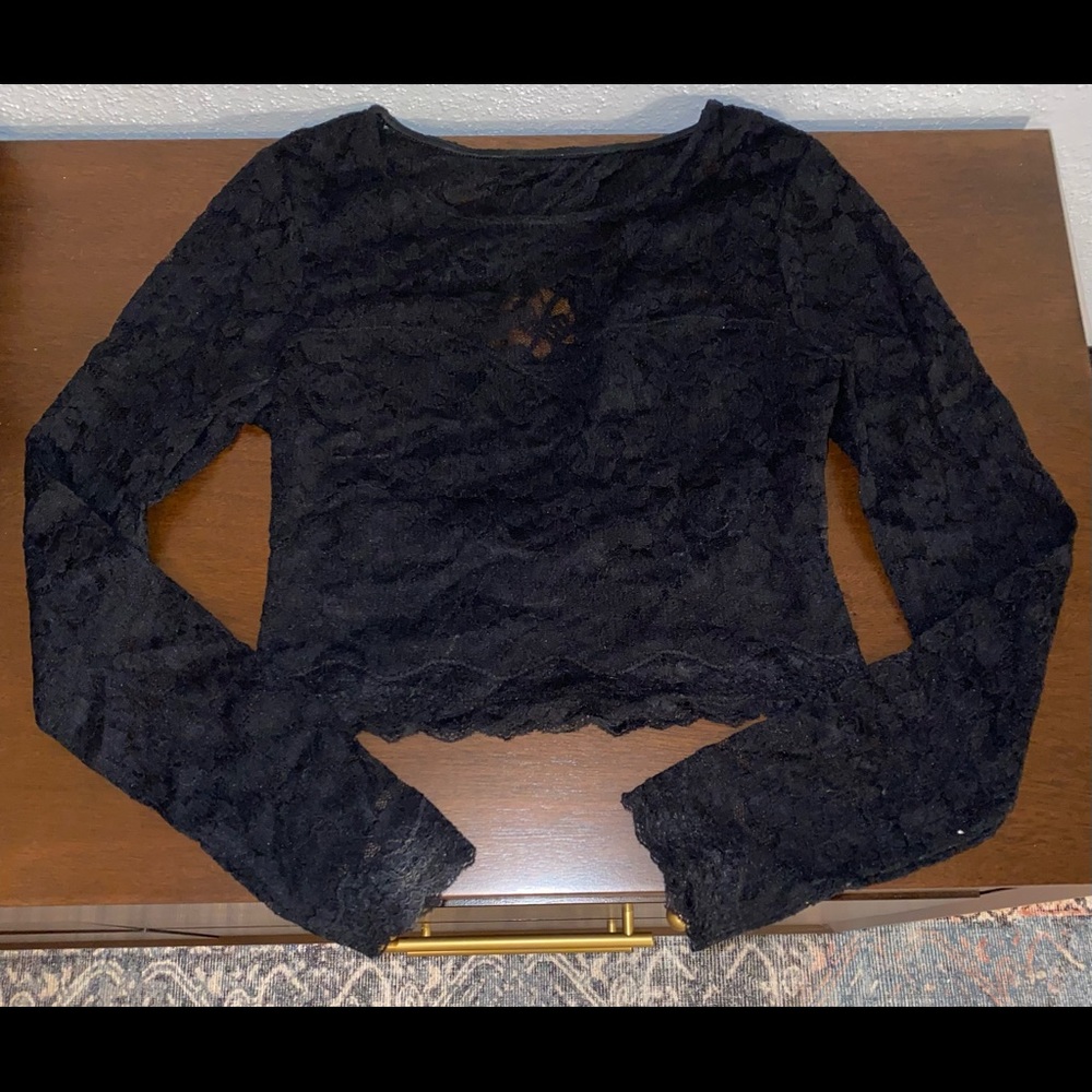 Express lace crop top
